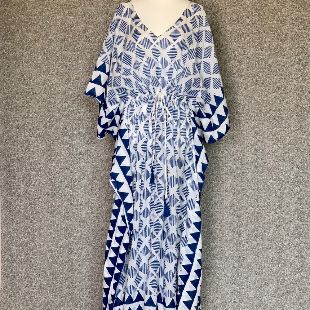 ✨💙Maxi Length Kaftan Dress/Swim Cover Up💙✨ - Picture 5 of 8